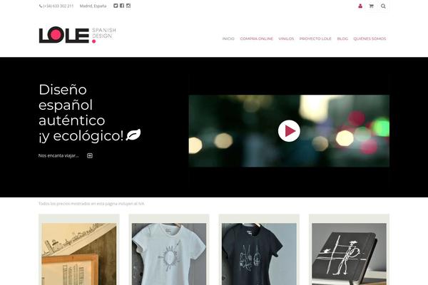 lole.es site used Slupy-theme