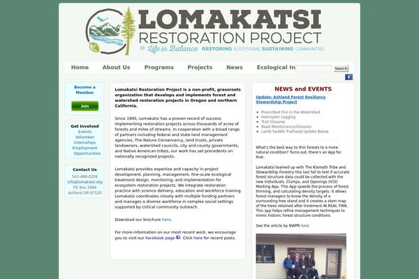 WordPress website example screenshot