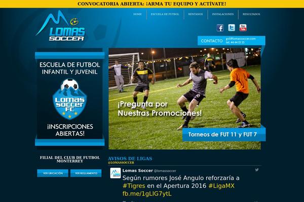 lomassoccer.com site used Lomas