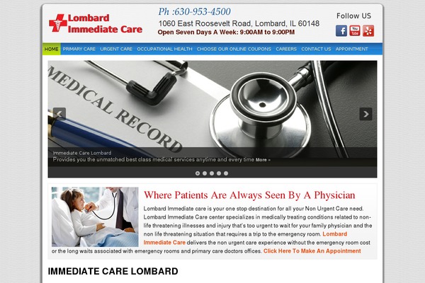 lombard-immediate-care.com site used Openbiz