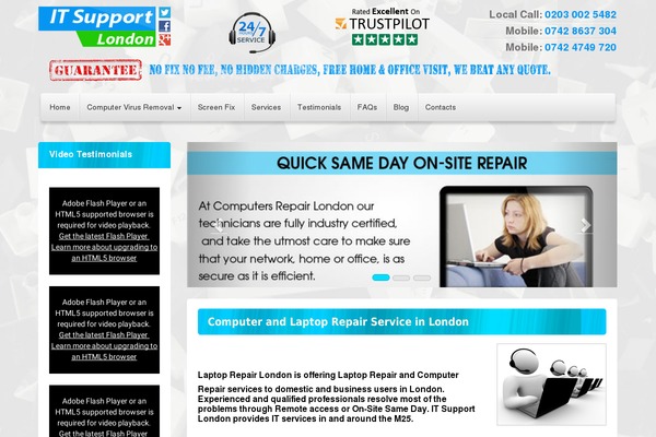 london-it-support.org.uk site used Theme1867