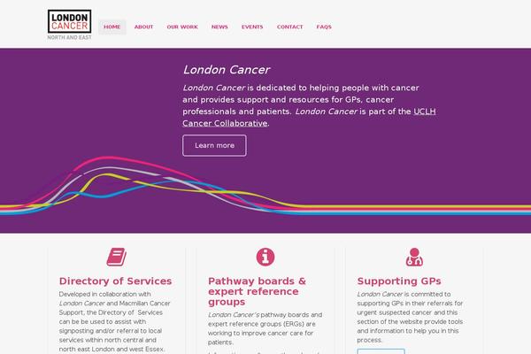 londoncancer.org site used Bootstrap-to-wp