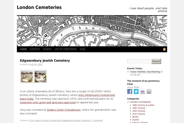 londoncemeteries.co.uk site used Twentycems