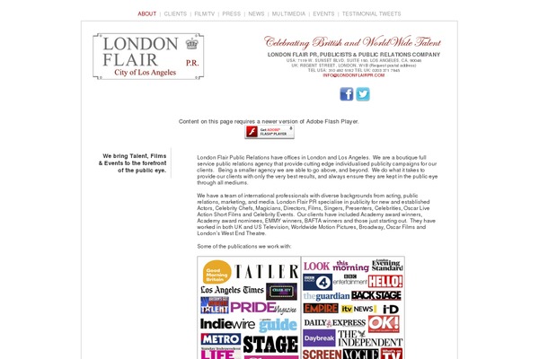 londonflairpr.com site used Londonflair
