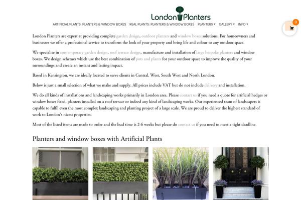 londonplanters.co.uk site used Londonplanters