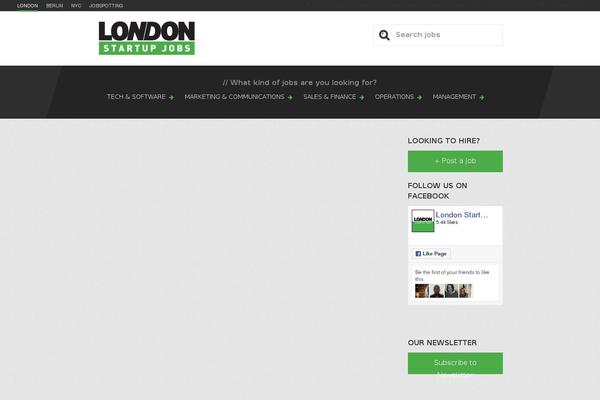 londonstartupjobs.co.uk site used Startup-jobs