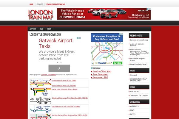 londontrainmap.com site used Techwp