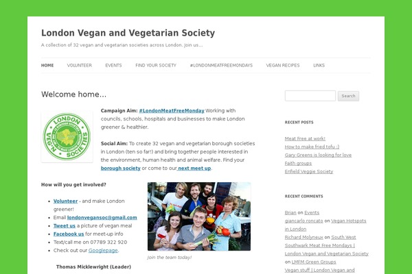 WordPress website example screenshot