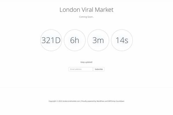 WPChimp Countdown theme site design template sample