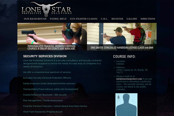 Lonestar theme site design template sample