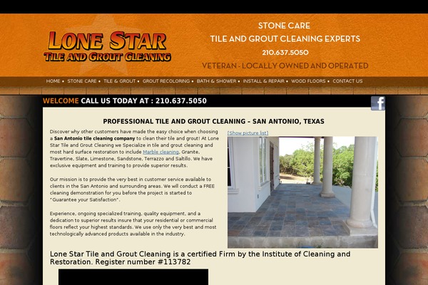 lonestartileandgroutcleaning.com site used Kdwbase