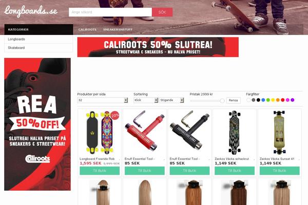 longboards.se site used Shopello-portal