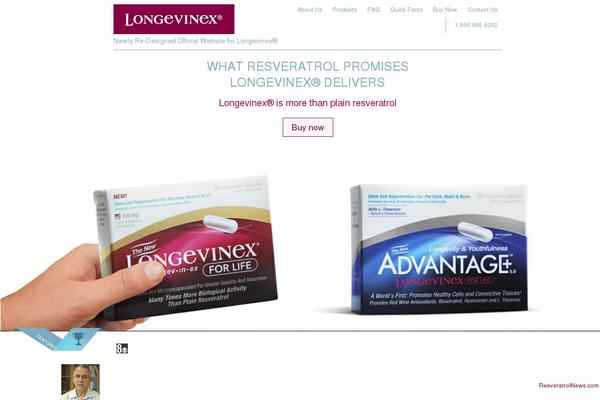 longevinexadvantage.com site used Longevinex