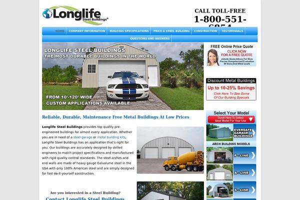 longlifesteelbuildings.com site used Longlife-2017