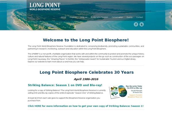 longpointbiosphere.ca site used Greenearth-v1-09