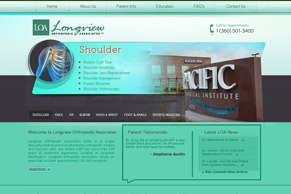 longvieworthopaedic.com site used Longview-orthopedic-associates