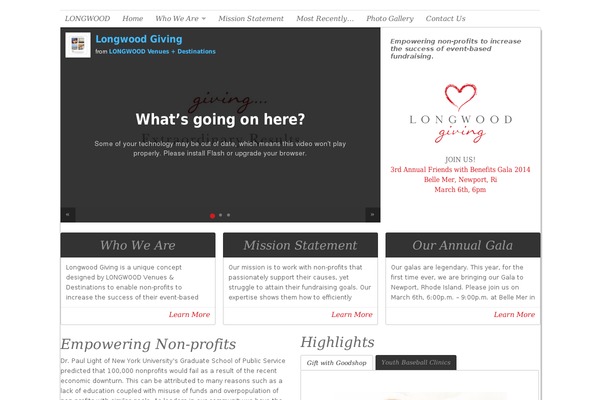 NonProfit theme site design template sample