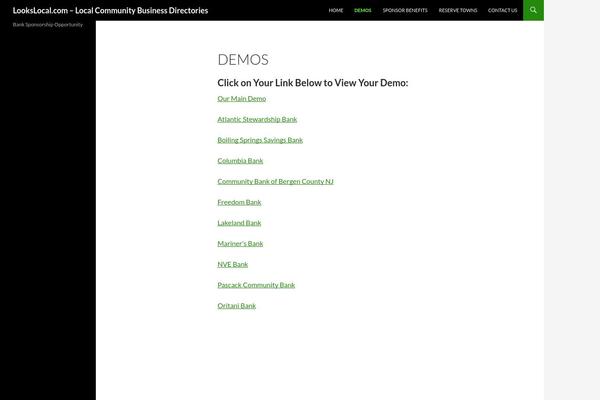 WordPress website example screenshot