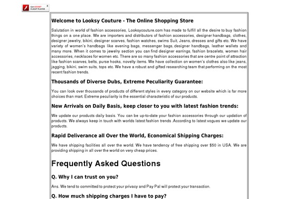 looksycouture.com site used Looksycouturecom