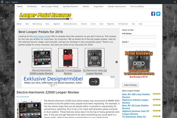 looperpedalreviews.com site used Affiliate-newspaperly