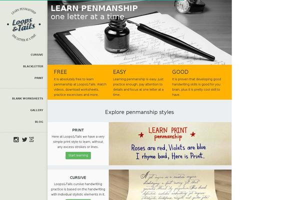 loopsandtails.com site used Loopsandtails