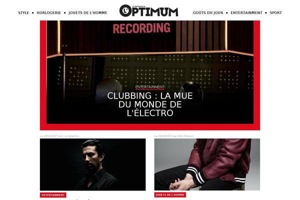 Optimum theme site design template sample