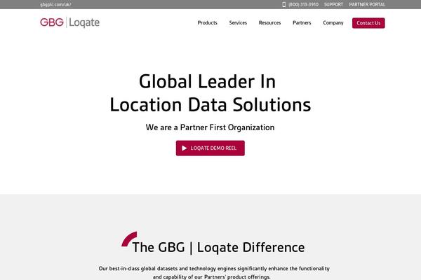 loqate.com site used Gbg