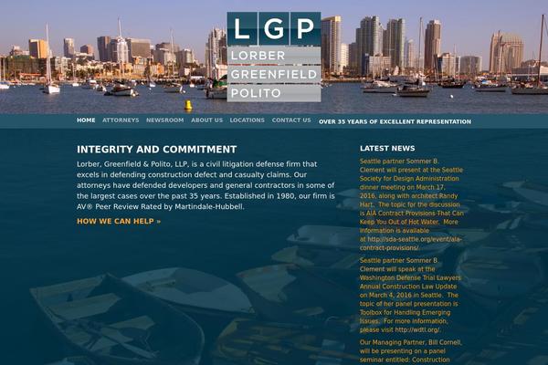 lorberlaw.com site used Lorber