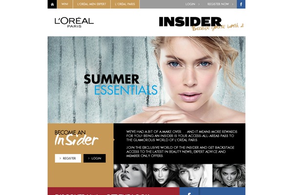 lorealparisinsider.com.au site used Mvc