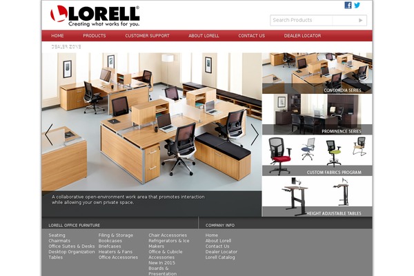 lorellfurniture.com site used Lorell