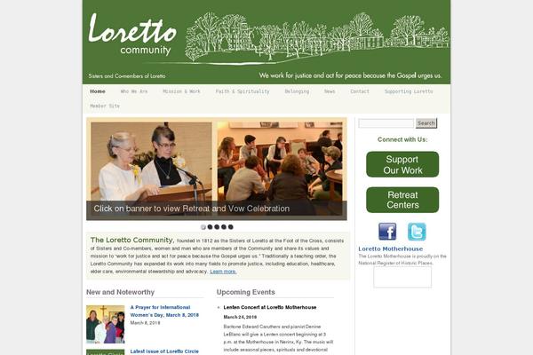 lorettocommunity.org site used Loretto