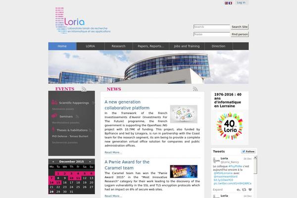 loria.fr site used Loria2016