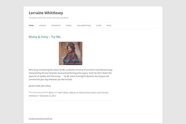 Twenty Twelve theme site design template sample