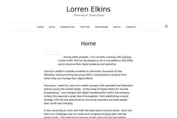 WordPress website example screenshot