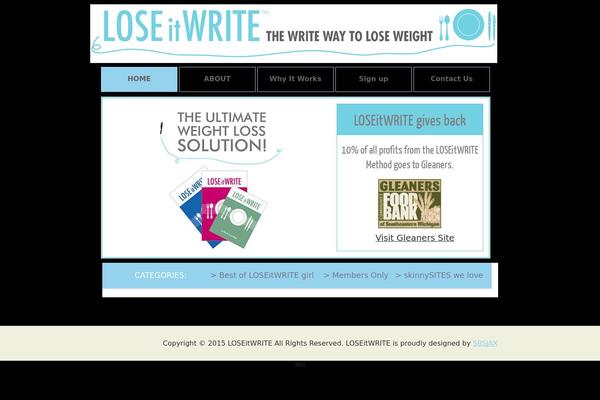 loseitwrite.com site used Theme1000