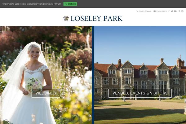 loseleypark.co.uk site used Loseley-park