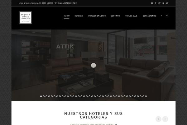 Site using Gdlr-hotel plugin