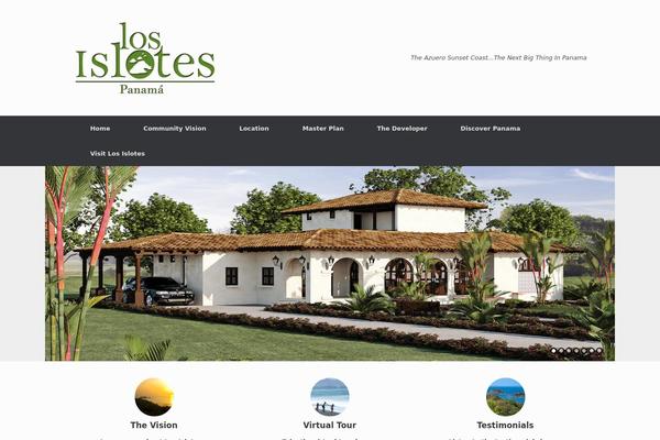 Vantage theme site design template sample