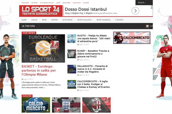 losport24.com site used Flatnews2