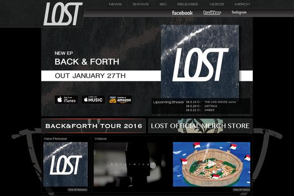 lost-band.jp site used Lost