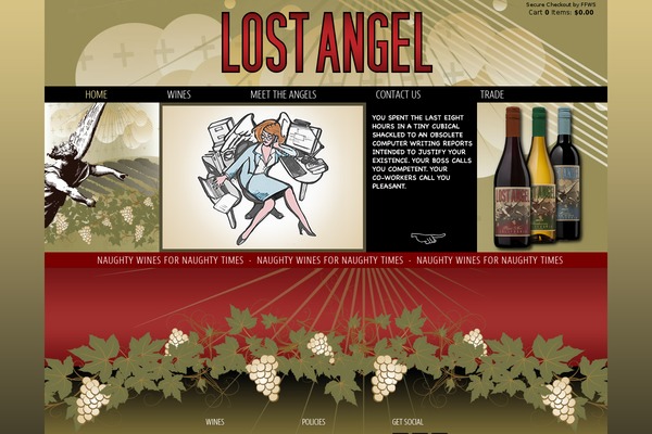 lostangelwines.com site used Lost-angel