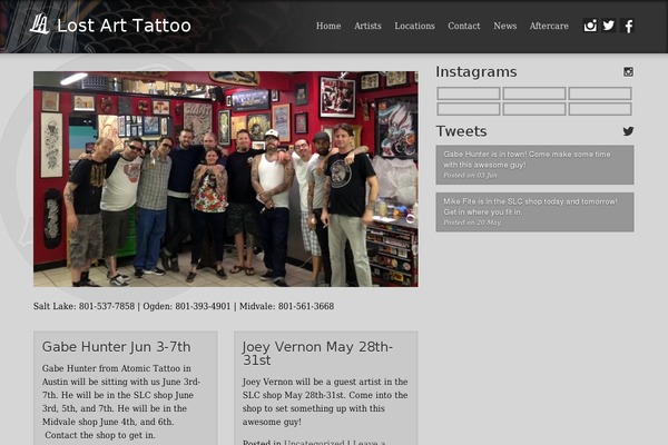 WordPress website example screenshot