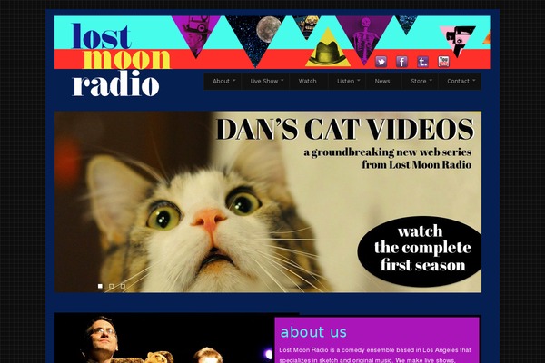 lostmoonradio.com site used Evolet