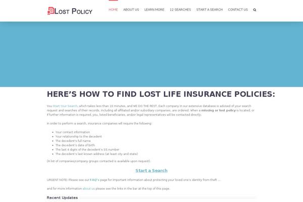 lostpolicy.com site used Winter Blues