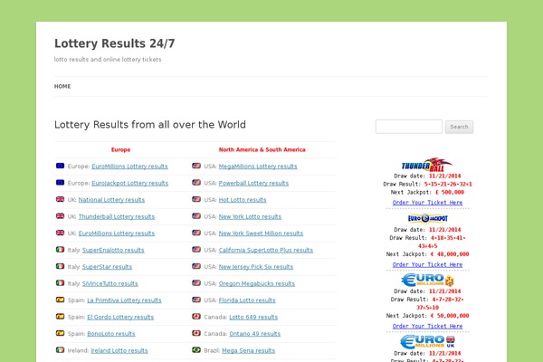 Twenty Twelve theme site design template sample