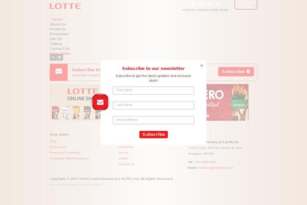 lottesea.com site used Lotte