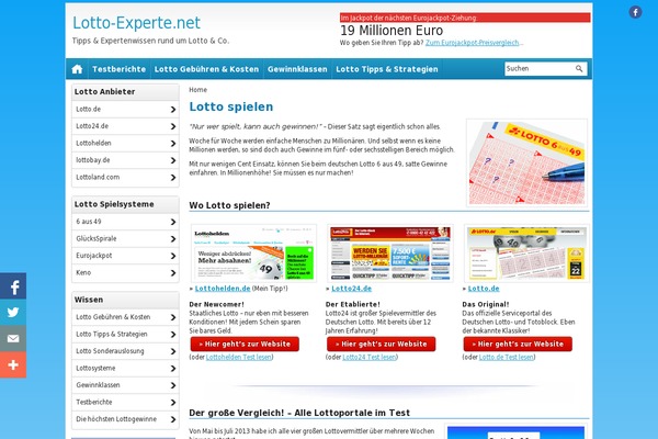 lotto theme websites examples