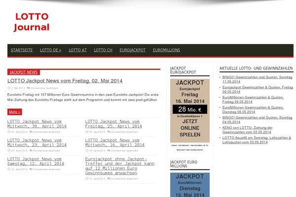 Jarida theme site design template sample