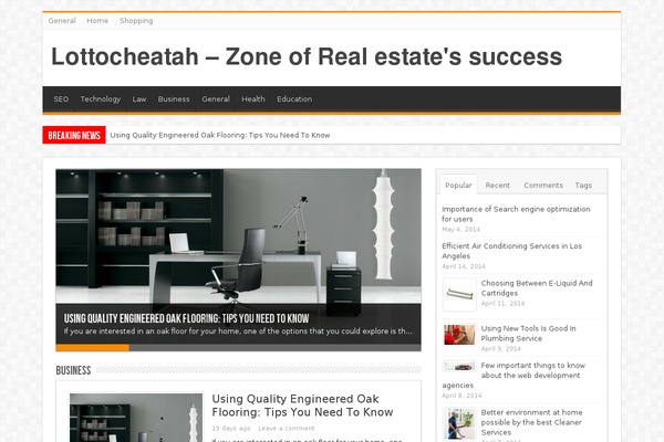 WordPress website example screenshot