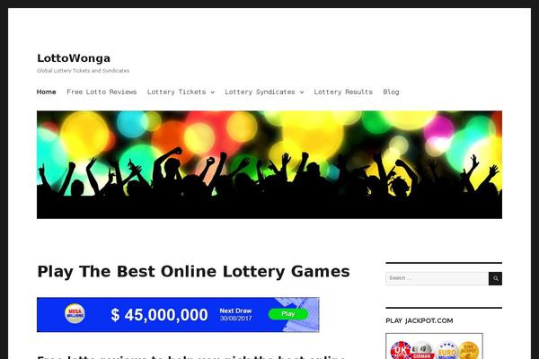Twenty Sixteen theme site design template sample